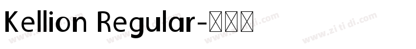 Kellion Regular字体转换
